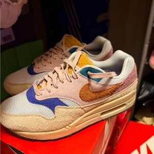 Nike Air Max with Orange and Blue Accents